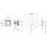 AQ1366CR ЕВРОПА смеситель для душа 1 режим (внешняя и скрытая часть)