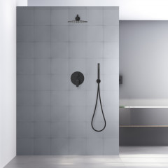 AQ1172MB БЕТТА Set 3 в 1 душевой комплект 2 режима, матовый черный