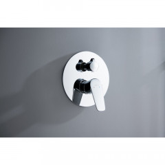 AQ1147CR БЕТТА смеситель для ванны, 3 режима (внешняя и скрытая часть)