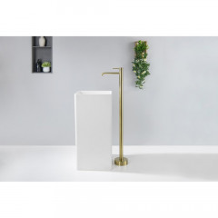 AQ1309BG ЕВРОПА смеситель для раковины напольный, шлиф. золото