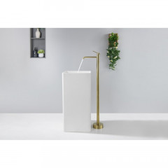 AQ1309BG ЕВРОПА смеситель для раковины напольный, шлиф. золото