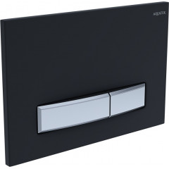 KDI-0000026 (009D-1) Панель смыва Slim Черный матовый (клавиша прямоугольная, никель)