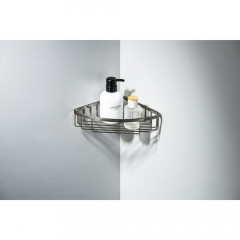 AQ4906BGM угловая полка, оружейная сталь (шлиф. черный хром)