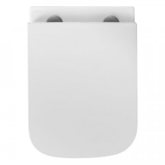 AQ1155-00 ЛИРА Унитаз подвесной безободковый 490*365*320мм, тонкое сиденье с механизмом плавного закрывания, крепеж