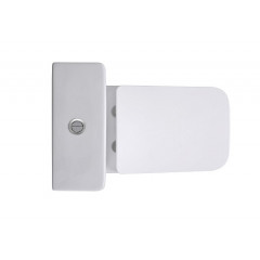 AQ2914-00 АМАДЕО Унитаз напольный безободковый с бачком 635*385*820, горизонтальный выпуск, тонкое сиденье с механизмом плавного закрывания, крепеж