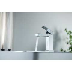 AQ1610CR ЛИБРА смеситель для раковины 114, без донного клапана