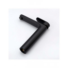 AQ1804MB НИКА смеситель для раковины высокий 190 без донного клапана, матовый черный