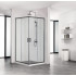 AQ ARI KV 09020BL Душевой уголок квадратный, двери раздвижные 900x900x2000 профиль черный, стекло прозрачное