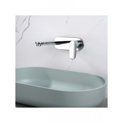 AQ1813CR НИКА смеситель для раковины настенный (внешняя и скрытая часть)