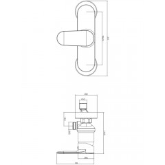 AQ1860BGM НИКА смеситель для душа, оружейная сталь