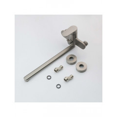 AQ1842BGM НИКА смеситель для ванны с длинным изливом, оружейная сталь