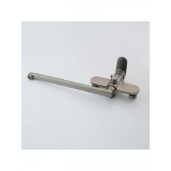 AQ1842BGM НИКА смеситель для ванны с длинным изливом, оружейная сталь