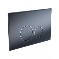 PNS-0000014 (005C-1Q) Панель смыва Оружейная сталь матовая для INSP-0000001 Pneumo S (клавиши круглые)