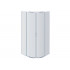 AQ ARI RO 10020CH Душевой уголок 1/4 круга, двери раздвижные 1000x1000x2000, профиль хром, стекло прозрачное