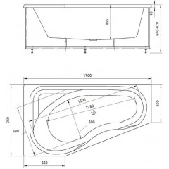Медея правая пустая без фр.экр.(вклеенный каркас)
