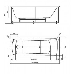 Либра 150х70 NEW пустая без фр.экр.