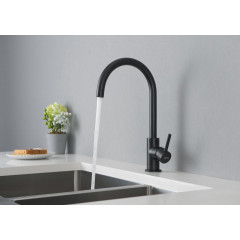 AQ1382MB ЕВРОПА смеситель для кухни, матовый черный