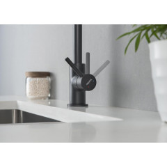 AQ1382MB ЕВРОПА смеситель для кухни, матовый черный