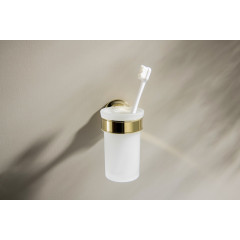 AQ4527PG КЛАССИК стакан с держателем, полир. золото