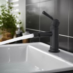 AQ1518MB КЛАССИК смеситель для биде, матовый черный