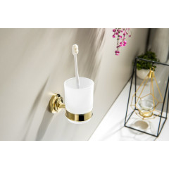 AQ4504PG КЛАССИК стакан с держателем, полир. золото