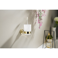 AQ4504PG КЛАССИК стакан с держателем, полир. золото