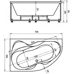 Вега 170 лев.пустая с фр.экр.