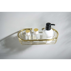AQ4916BG полка для душа, шлиф. золото