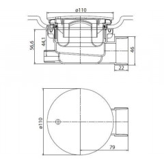 Сифон для душевого поддона 90/60