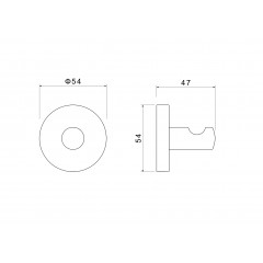 AQ4201BG ОБЕРОН крючок, шлиф. золото