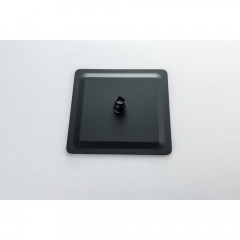 AQ2465MB ЛИРА душевая система (смеситель для душа) 250х250мм, матовый черный