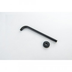 AQ2174MB держатель верхнего душа настенный 350 мм, матовый черный