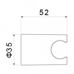 AQ2404CR держатель ручного душа