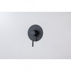 AQ1366MB ЕВРОПА смеситель для душа 1 режим (внешняя и скрытая часть), матовый черный