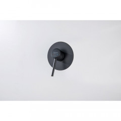 AQ1366MB ЕВРОПА смеситель для душа 1 режим (внешняя и скрытая часть), матовый черный