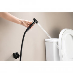 AQ2054MB гигиенический ручной душ со шлангом 120 см и держателем, матовый черный