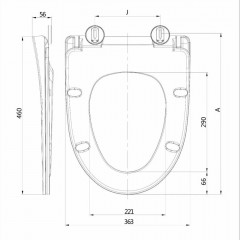 AQ0209-00 крышка-сиденье для унитаза AQ2009, белая
