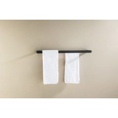 AQ4430MB ЛИРА полотенцедержатель двойной 600 мм, матовый черный