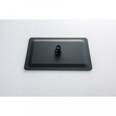 AQ2640MB ЛИБРА душевая система (смеситель для ванны) 300х200мм, матовый черный