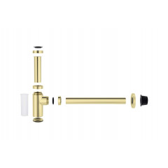 AQ6012PG сифон, полир. золото
