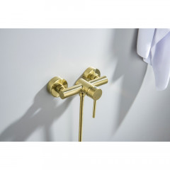 AQ1360BG ЕВРОПА смеситель для душа, шлиф. золото