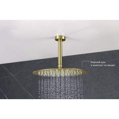 AQ2171BG держатель верхнего душа потолочный 150 мм, шлиф. золото
