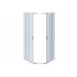 AQ ARI RO 10020CH Душевой уголок 1/4 круга, двери раздвижные 1000x1000x2000, профиль хром, стекло прозрачное