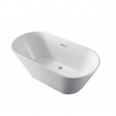 AQ-5776 ХОРСА Ванна акриловая, отдельностоящая, 1680*760*580. В комплекте со сливом и ножками. Цвет белый глянцевый.