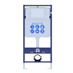 SET AQUATEK ПОЛАРИС (рама AQUATEK Standard INS-0000012+унитаз ПОЛАРИС AQ0700-01 с тонким сиденьем soft-close+ крепеж KKI-0000002 +панель KDI-0000017)