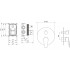 AQ1147MB БЕТТА смеситель для ванны, 3 режима (внешняя и скрытая часть), матовый черный
