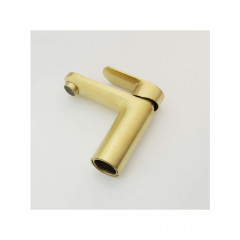 AQ1810BG НИКА смеситель для раковины 90 без донного клапана, шлиф.золото