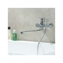 AQ1842CR НИКА смеситель для ванны с длинным изливом