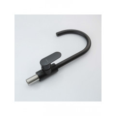 AQ1882MB НИКА смеситель для кухни (полукруглый излив), матовый черный