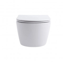 AQ1106T-00 ЕВРОПА Унитаз подвесной TORNADO 490*360*250мм, тонкое сиденье с механизмом плавного закрывания, крепеж